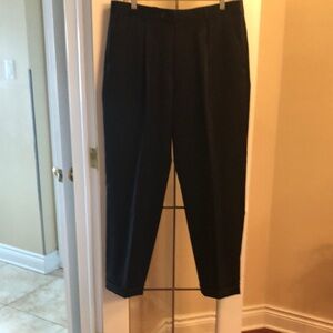 Men's Bellissimo Black Wool Pants